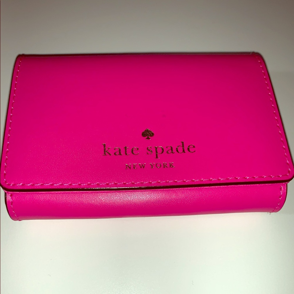Pink Leather Kate Spade Card Holder